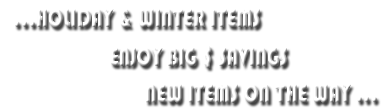 Holiday-Winter Items Banner
